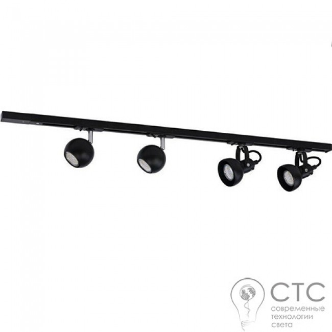Шинопровод 1м 1 фаза TK Lighting 4045 Tracer Black набор из 1 шт.