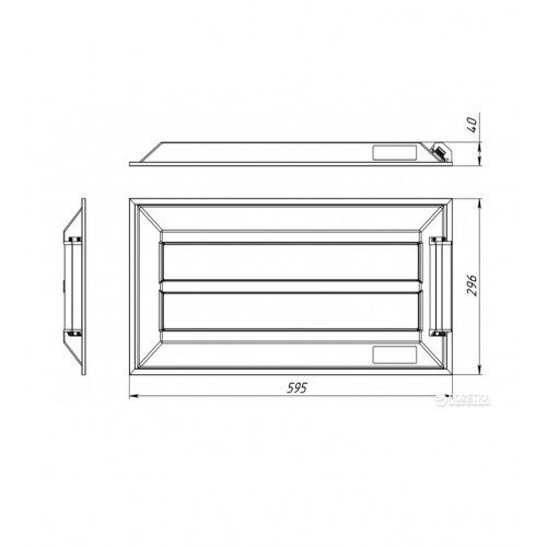 Светодиодный светильник LEDISON B36-5540-BP4 4000К 39Вт(B36-5540-BP4) - фото 2