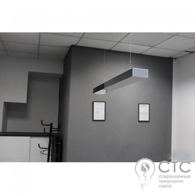 Подвесной светодиодный светильник Electrotorg Ice Steel 56W IP54 1000х100 мм