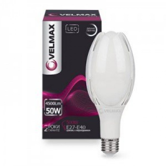 Светодиодная лампа Velmax M108 50W-E27-E40-6500K