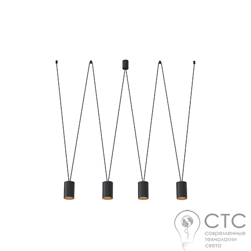 Підвісний світильник Nowodvorski 7814 More Tone IV Black/Gold - фото 1