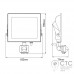 Светодиодный прожектор Ardero LL-2050ARD 50W 4500Lm 6500K с датчиком