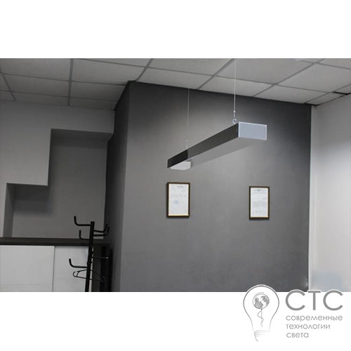 Подвесной светодиодный светильник Electrotorg Ice Steel 110W IP54 1000х220 мм - фото 4
