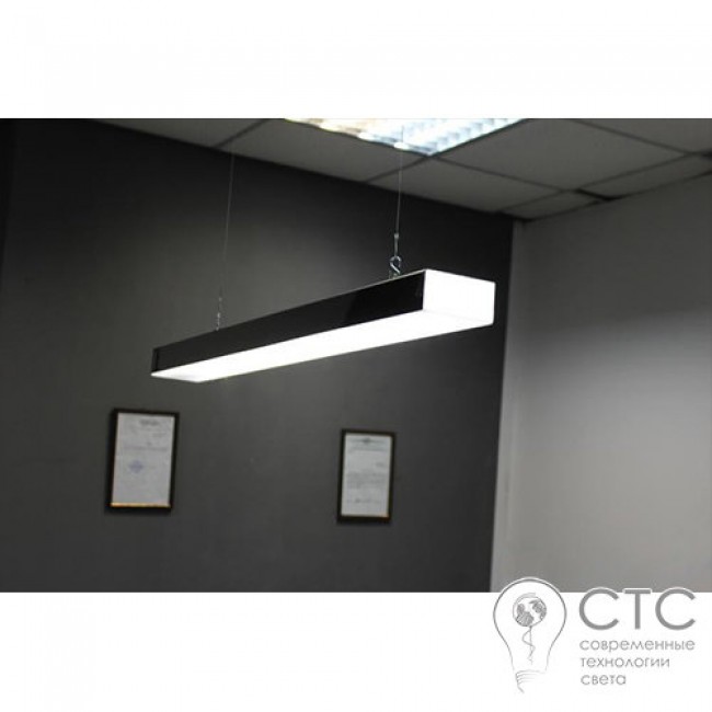 Подвесной светодиодный светильник Electrotorg Ice Steel 110W IP54 1000х220 мм
