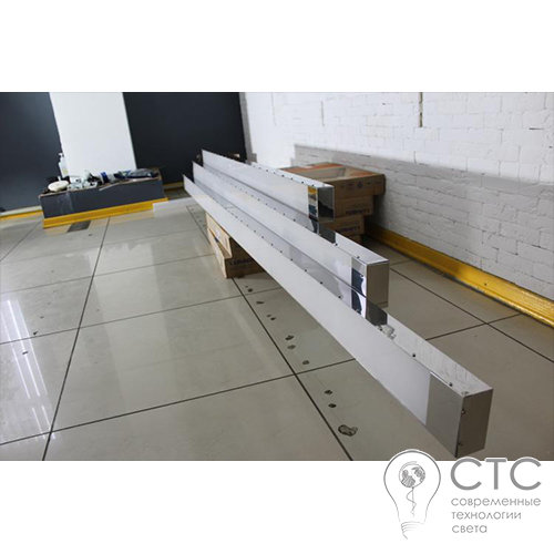 Підвісний світлодіодний світильник Electrotorg Ice Steel 165W IP54 1500х220 мм - фото 6