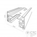 Шинопровід 1м 1 фаза TK Lighting 4044 Tracer White набір з 1 шт.