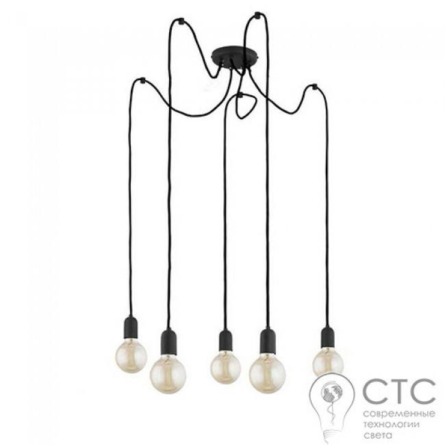 Подвесной светильник TK Lighting 2362 Qualle Black