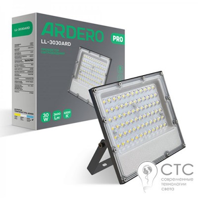 Світлодіодний прожектор Ardero LL-3030ARD 30W 3600Lm 6500K