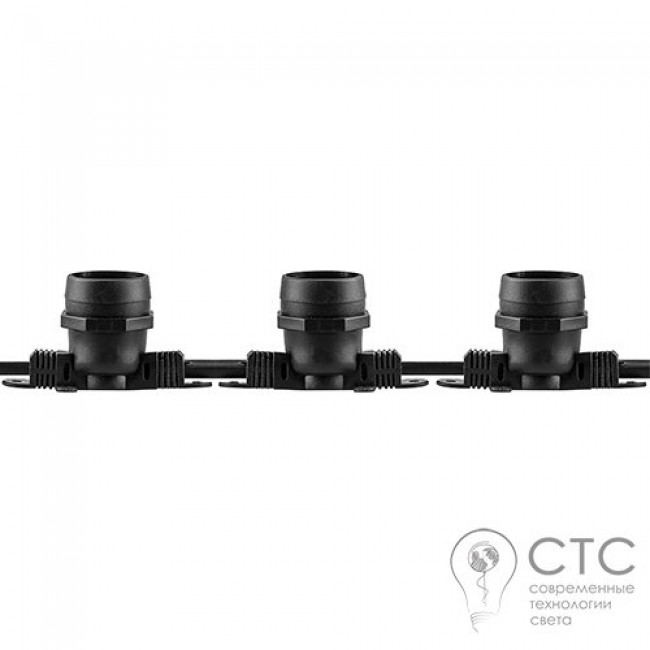 Гирлянда внешняя Feron CL25-25 черный E27*100 25м