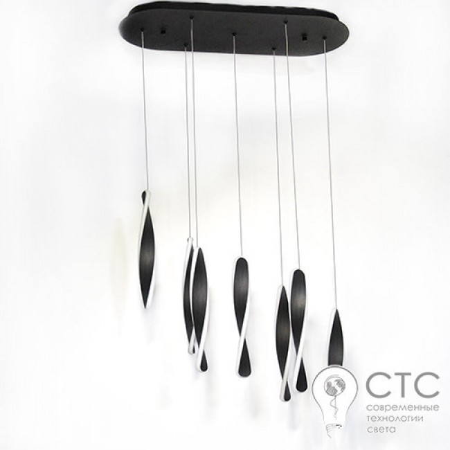 Светодиодная люстра Powerlux PW21942 BK 56W 3000К Art-Spiral