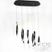 Світлодіодна люстра Powerlux PW21942 BK 56W 3000К Art-Spiral