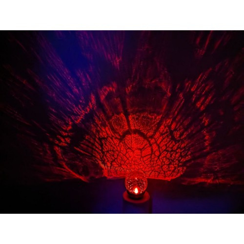 Грунтовий світильник PL130 сонячна батарея 8*8*38 см скло шар RGB - фото 4