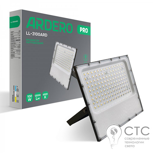 Светодиодный прожектор Ardero LL-3100ARD 100W 12000Lm 6500K - фото 1