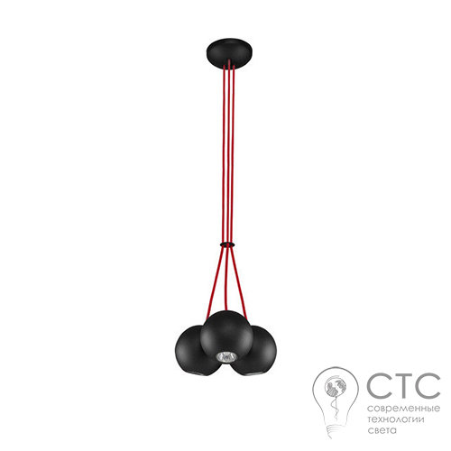 Люстра Nowodvorski 6147 Bubble Black-Red - фото 1