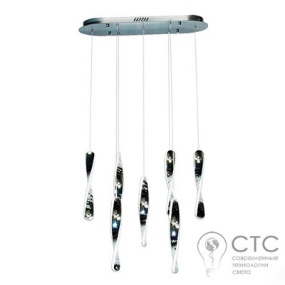 Світлодіодна люстра Powerlux PW219459 CH 56W 3000К Art-Spiral