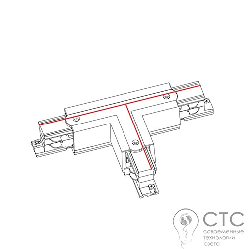 Т-соединение 3 фазы Nowodvorski 8244 Track CTLS Power T Connector Left 1 (T-L1) - фото 2