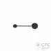 Настінний світильник Nowodvorski 7806 Orbit Black I Kinkiet S
