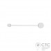 Настінний світильник Nowodvorski 7802 Orbit White I Kinkiet M