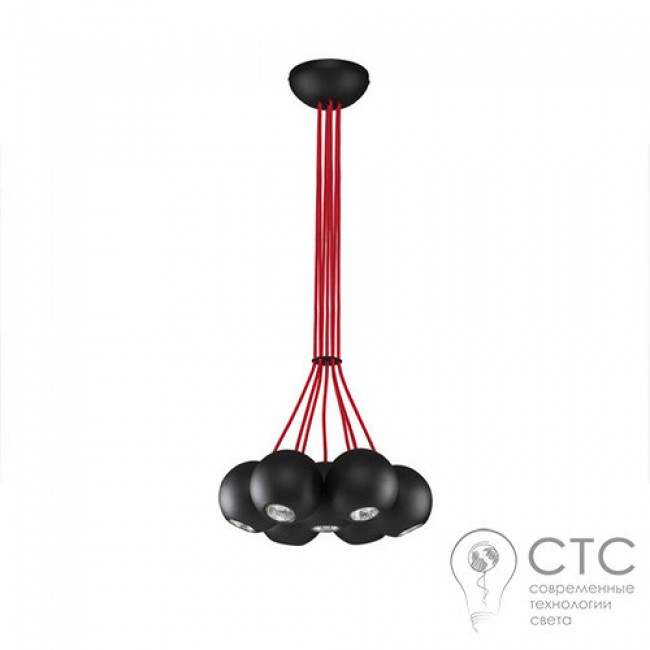 Люстра Nowodvorski 6148 Bubble Black-Red