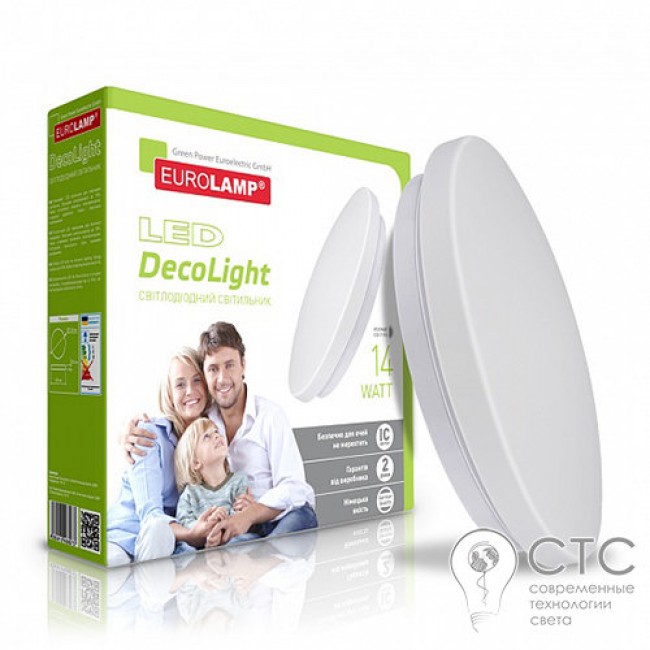 Светодиодный светильник EUROLAMP Decolight 14W 4000K круг
