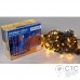 Гирлянда внешняя Delux ICICLE 75 LED желтый/черный 2х0,7м