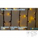 Гирлянда внешняя Delux ICICLE 75 LED желтый/черный 2х0,7м