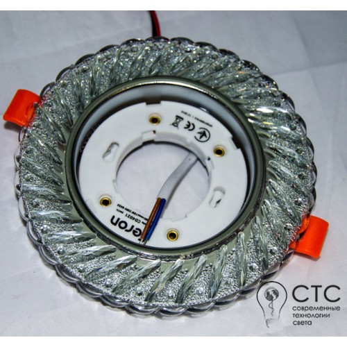 Встраиваемый светильник Feron CD4021 с led-подсветкой прозрачный - фото 2