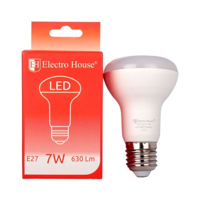 LED лампа E27 4100K / 7W 630Lm /220° R63