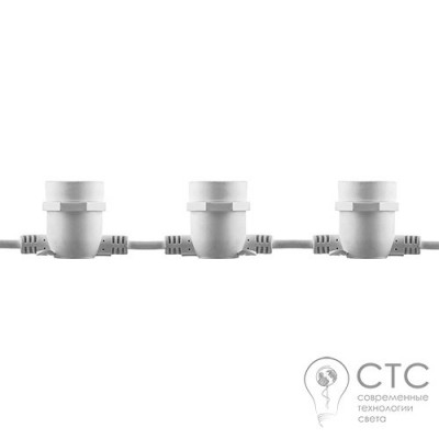 Гирлянда внешняя Feron CL50-8 белый E27*10 8м 