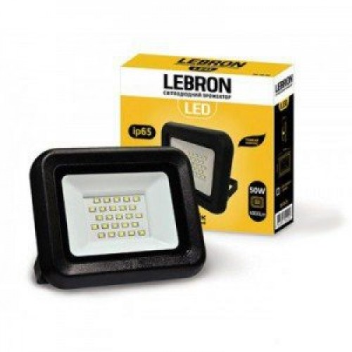 Світлодіодний прожектор Lebron 50W-6200K - фото 1