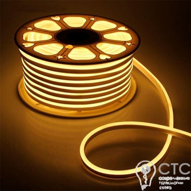 Светодиодный неон Prolum LED SMD2835-120 желтый 12V