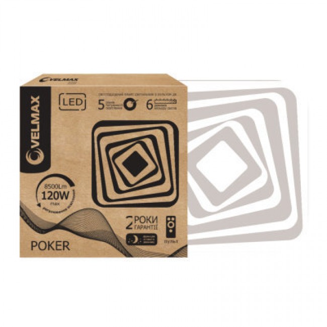 Светодиодный светильник VELMAX V-CL-POKER 120W 3000K-6500K