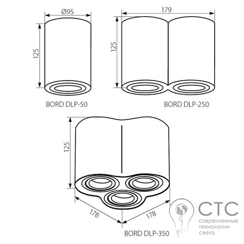 Спот Kanlux Bord DLP-250-B GU10 - фото 2