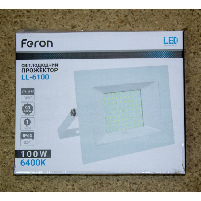 Светодиодный прожектор Feron LL-6100 100W 6400K