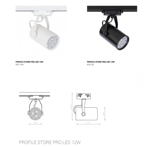 Трековий світильник Nowodvorski 8321 Profile Store LED 12W 3000K - фото 3