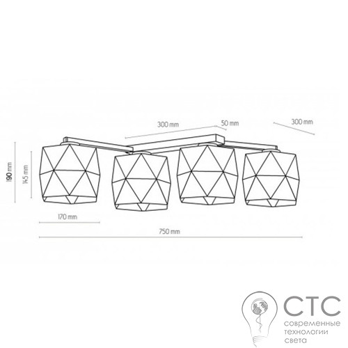 Люстра TK Lighting 3249 Siro White - фото 2