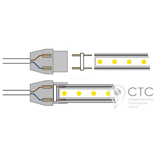 Світлодіодна LED стрічка Prolum SMD2835-60шт/м IP68 (всі кольори) - фото 9