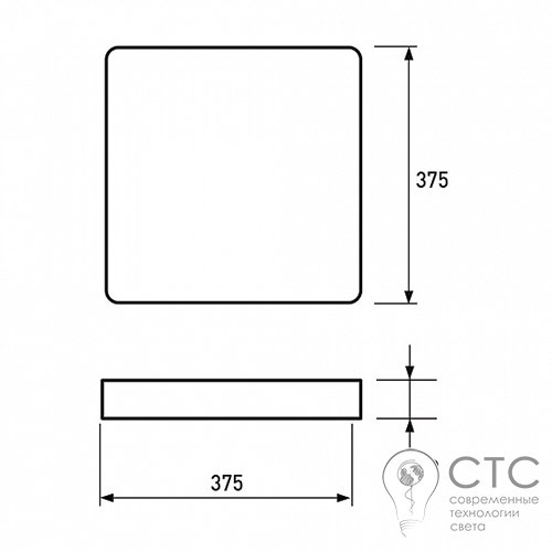 Світлодіодний світильник EUROLAMP Decolight 32W 4000K квадрат - фото 2