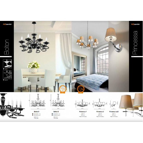 Люстра Azzardo Impress 5 Pendant (1976-5P WHITE) - фото 3