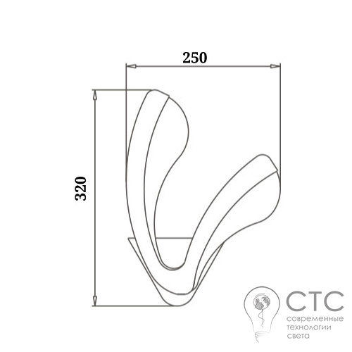 Настенный светильник Powerlux PW50754 WH 10W 3000K - фото 3