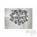 Люстра Azzardo Luvia Luvia (2172-6X CHROME)