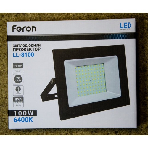 Светодиодный прожектор Feron LL-8100 100W 6400K - фото 2