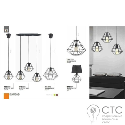 Подвесной светильник TK Lighting 845 Diamond - фото 2