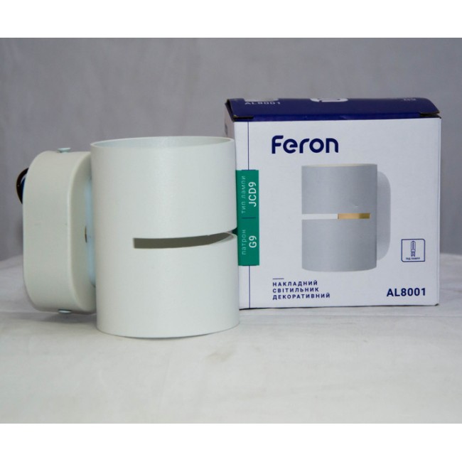 Настенный светильник Feron AL8001 G9 круглый белый