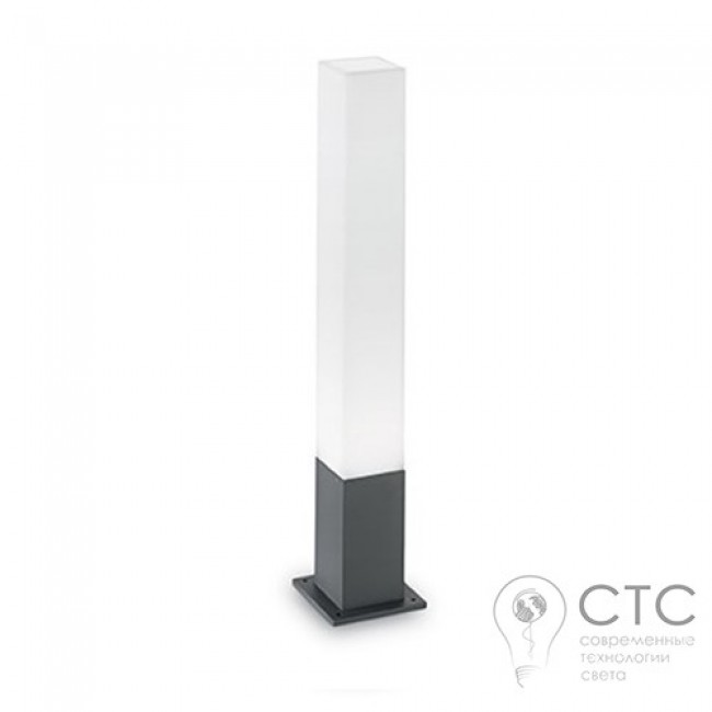Парковый светильник Ideal Lux Edo Outdoor PT1 Antracite Square (135762)  