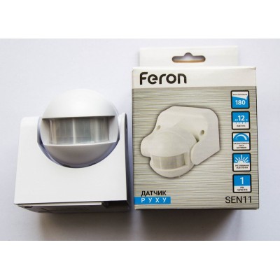 Датчик движения Feron LX39/SEN11 1200W белый