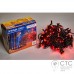 Гирлянда внешняя Delux ICICLE 108 LED красный/черный 2х1м