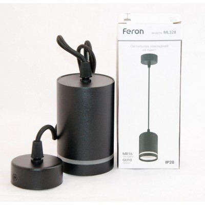 Світильник Feron ML328 MR16/GU10 чорний підвіс 120 см