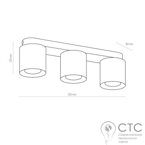 Люстра TK Lighting 3413 Vico Black - фото 2