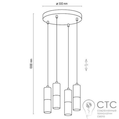 Подвесной светильник TK Lighting 4364 Elit Black - фото 2